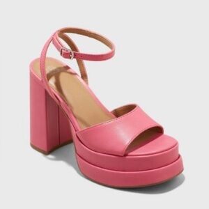 Wild Fable Bright Pink Alessia Platform Heels